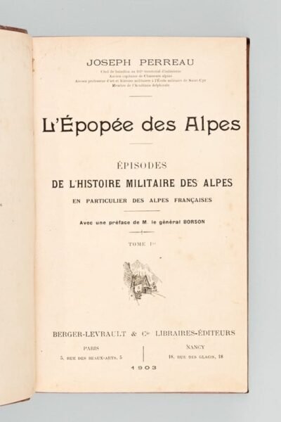 L’épopée des Alpes – Joseph Perreau – 1903