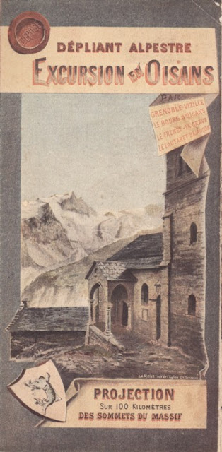 Dépliant alpestre Excursion en Oisans - Louis Guerry - 1896