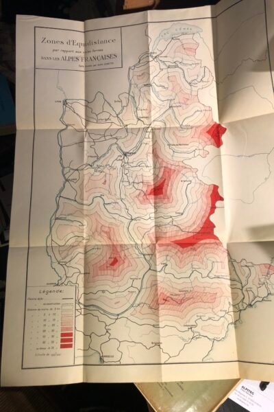 Les zones d’équidistance des voies ferrées dans les Alpes Françaises – Raoul Blanchard – 1924