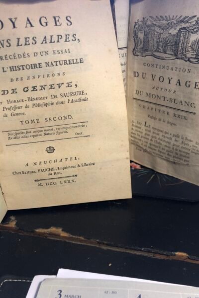 Voyages dans les Alpes – Horace-Bénédict De Saussure – 1786