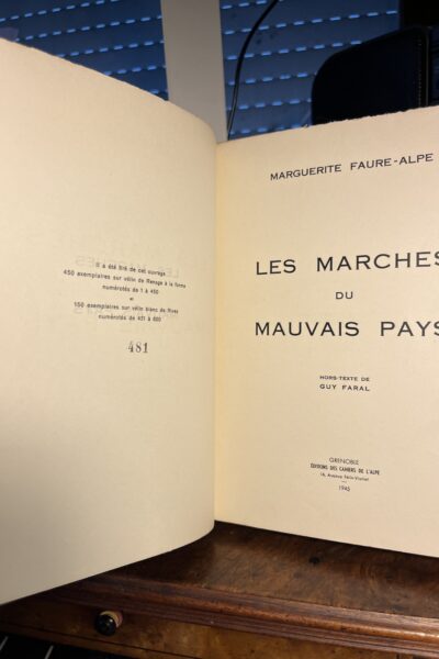 Les marches du mauvais pays – Marguerite Faure-Alpe – 1945