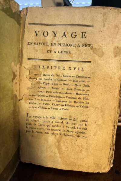 Voyage en Savoie, en Piémont, à Nice et à Gènes, Volume 2 –  Aubin Louis Millin – 1816