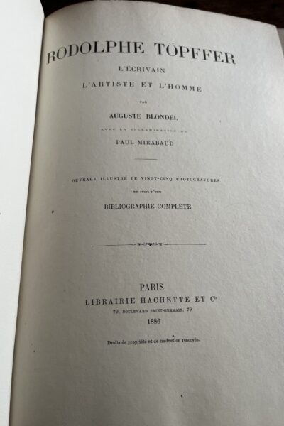Rodolphe Töppfer – Auguste Blondel -1886