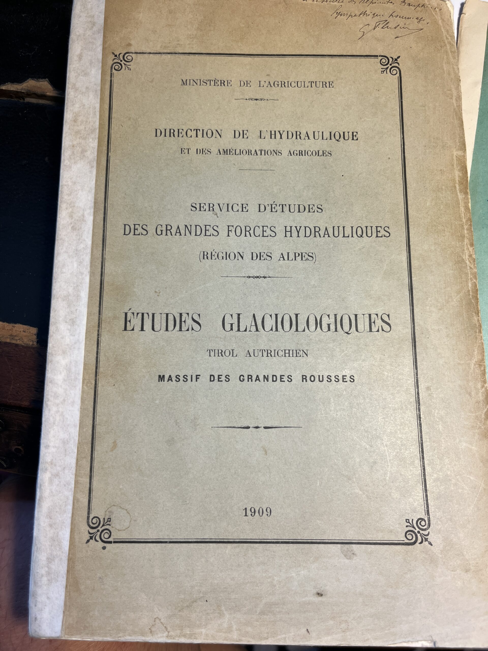 Etudes glaciologiques - Georges Flusin - 1909