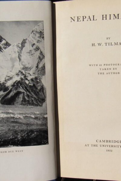 Népal Himalaya – Harold William Tilman – 1952