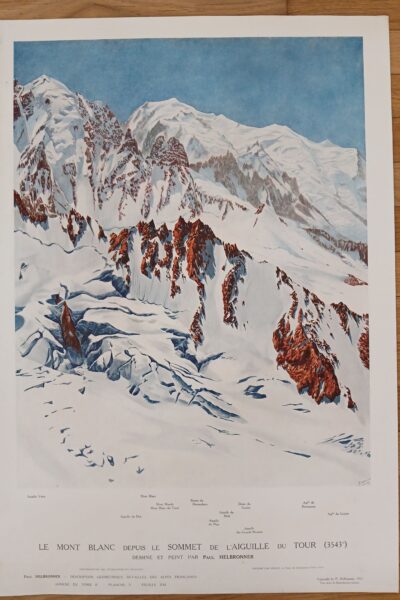 Description géométrique détaillée des alpes françaises (annexe du tome second)  – Paul Helbronner – 1921