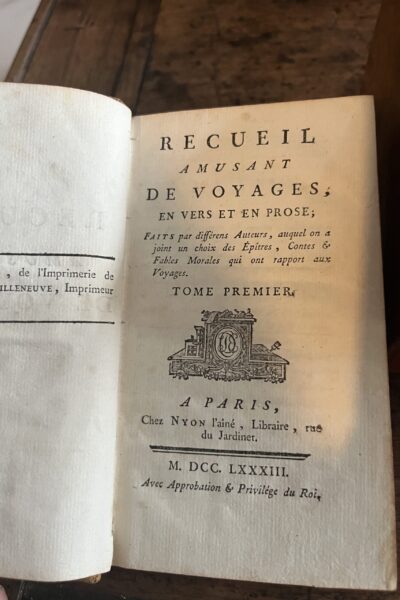 Recueil amusant de voyages, en vers et en prose – Louis-Pierre Courret de Villeneuve, Laurent-Pierre Bérenger – 1783