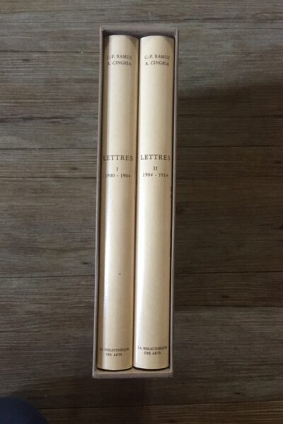 Lettres  1900-1914 – Charles-Ferdinand Ramuz, Alexandre Cingria – 1978