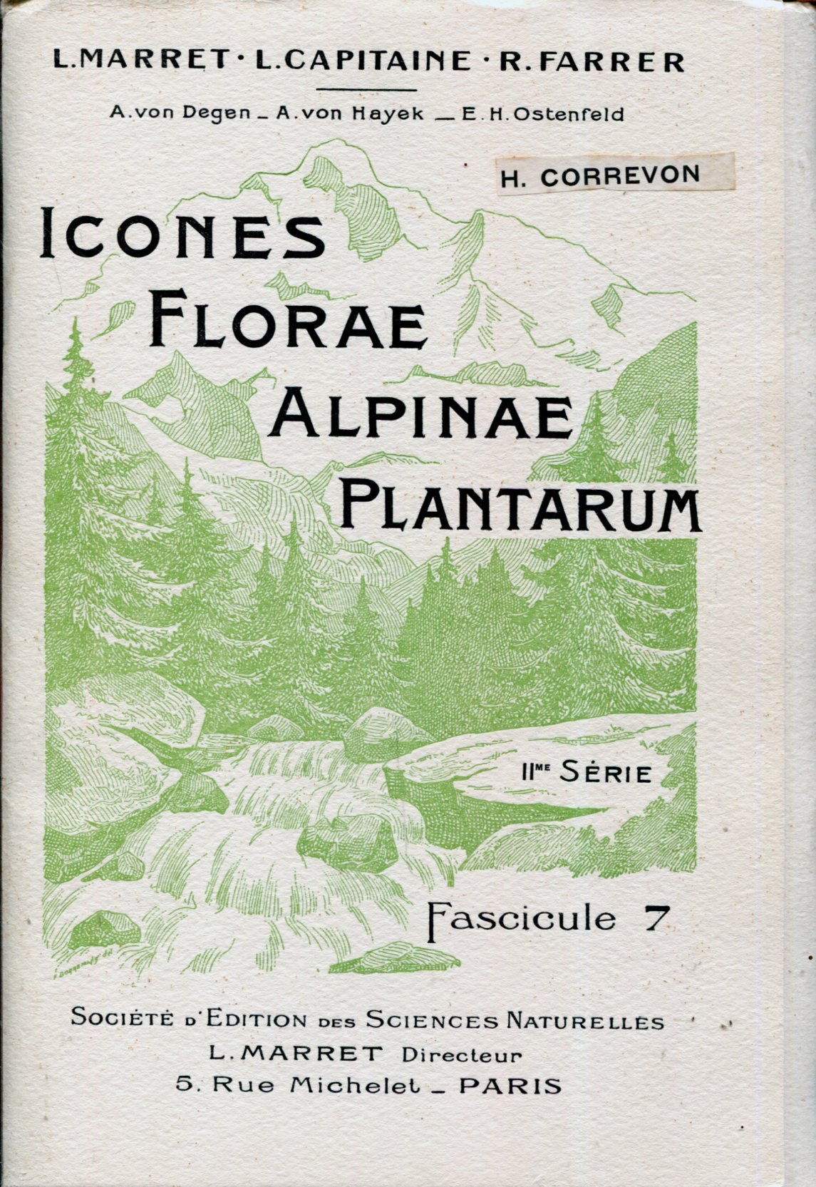 Icones florae alpinae plantarum : IIe série, fascicule 7 – L. Marret / L. Capitaine / R. Farrer – 1912