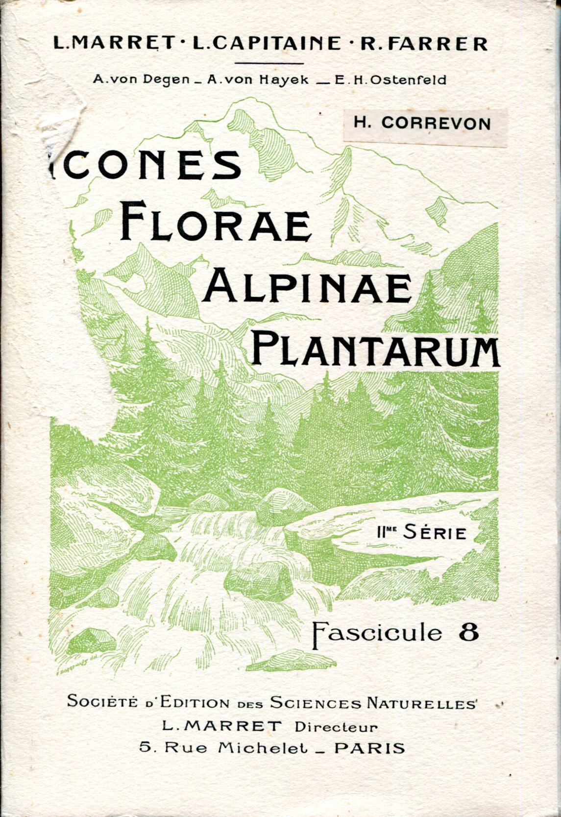 Icones florae alpinae plantarum : IIe série, fascicule 8 – L. Marret / L. Capitaine / R. Farrer – 1913