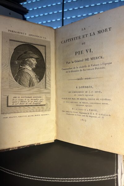 La captivité et la mort de Pie VI – MERCK Général de – 1814