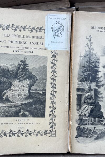 Annuaires de la S.T.D. ( de 1875 à 1951 ) : Collection complète – SOCIETE DES TOURISTES DAUPHINOIS – 1875