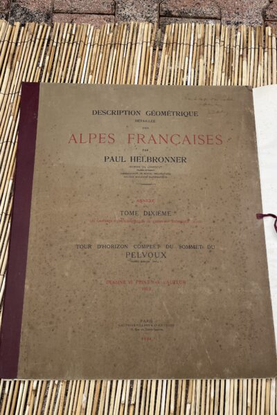 Description géométrique détaillée des Alpes Françaises(Annexe du tome Dixième) : Tour d&rsquo;horizon du sommet du Pelvoux – HELBRONNER Paul – 1934